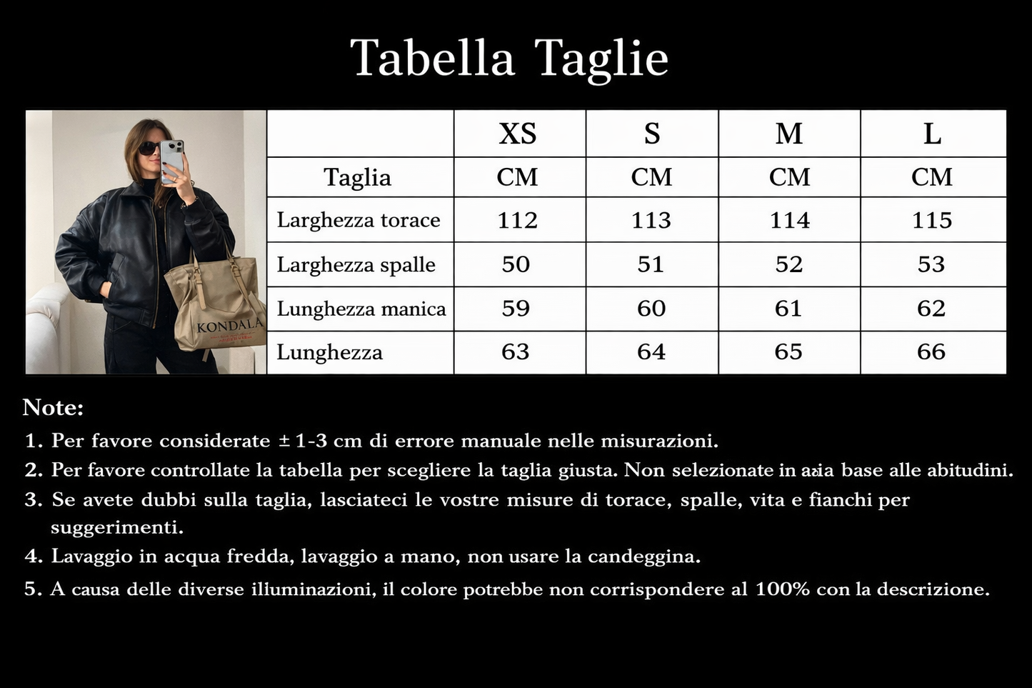 Giacca Biker in Ecopelle " Spring Essential"