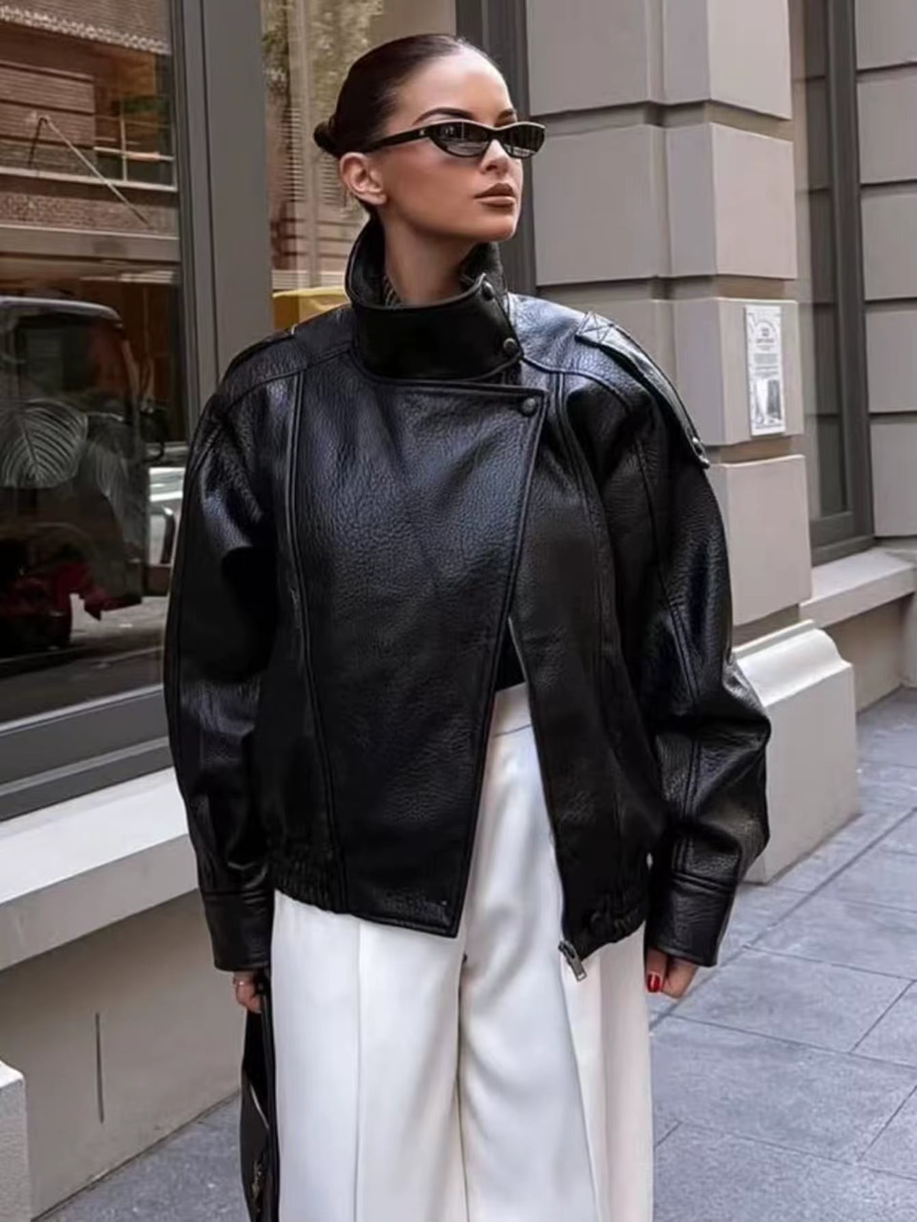 Giacca Biker in Ecopelle " Spring Essential"