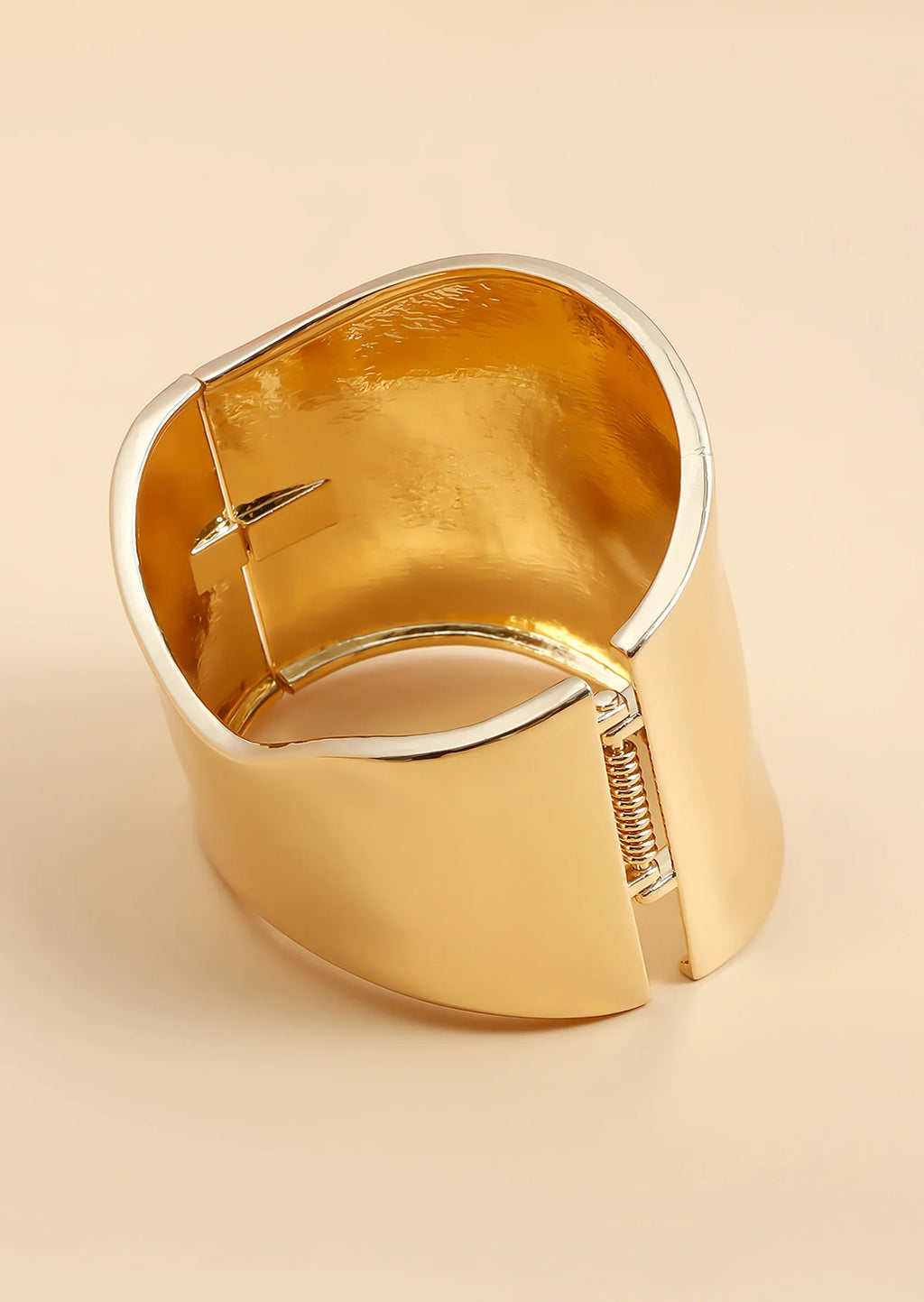 Bracciale Punk Hip Hop Asimmetrico – Statement Cuff in Lega