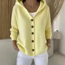 Cardigan Avvolgente con Cappuccio "Cozy Chic"