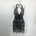 Abito Mini in Tulle con Paillettes – Midnight & Glam