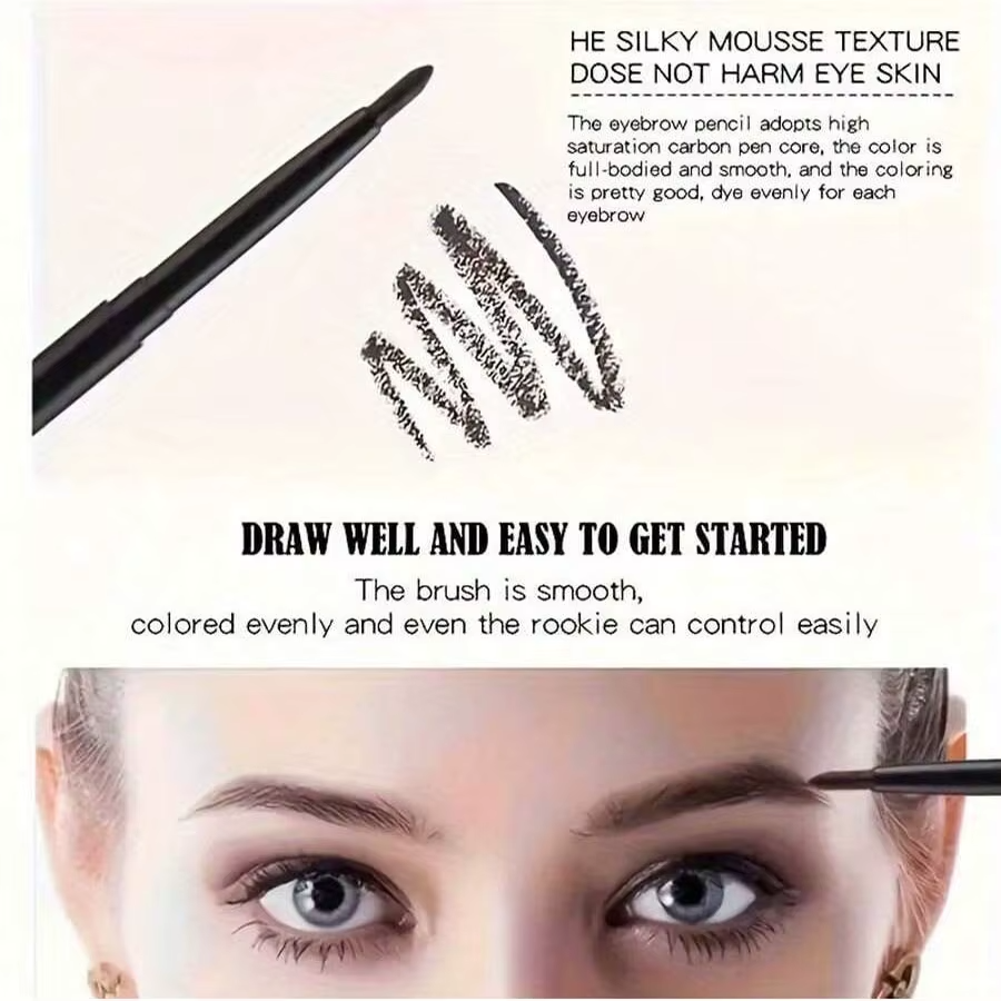 Set 3 Matite Eyeliner Nero Waterproof – Precisione Intensa & Zero Sbavature