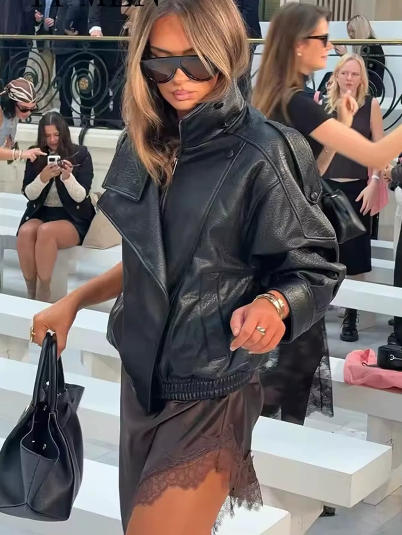 Giacca Biker in Ecopelle " Spring Essential"