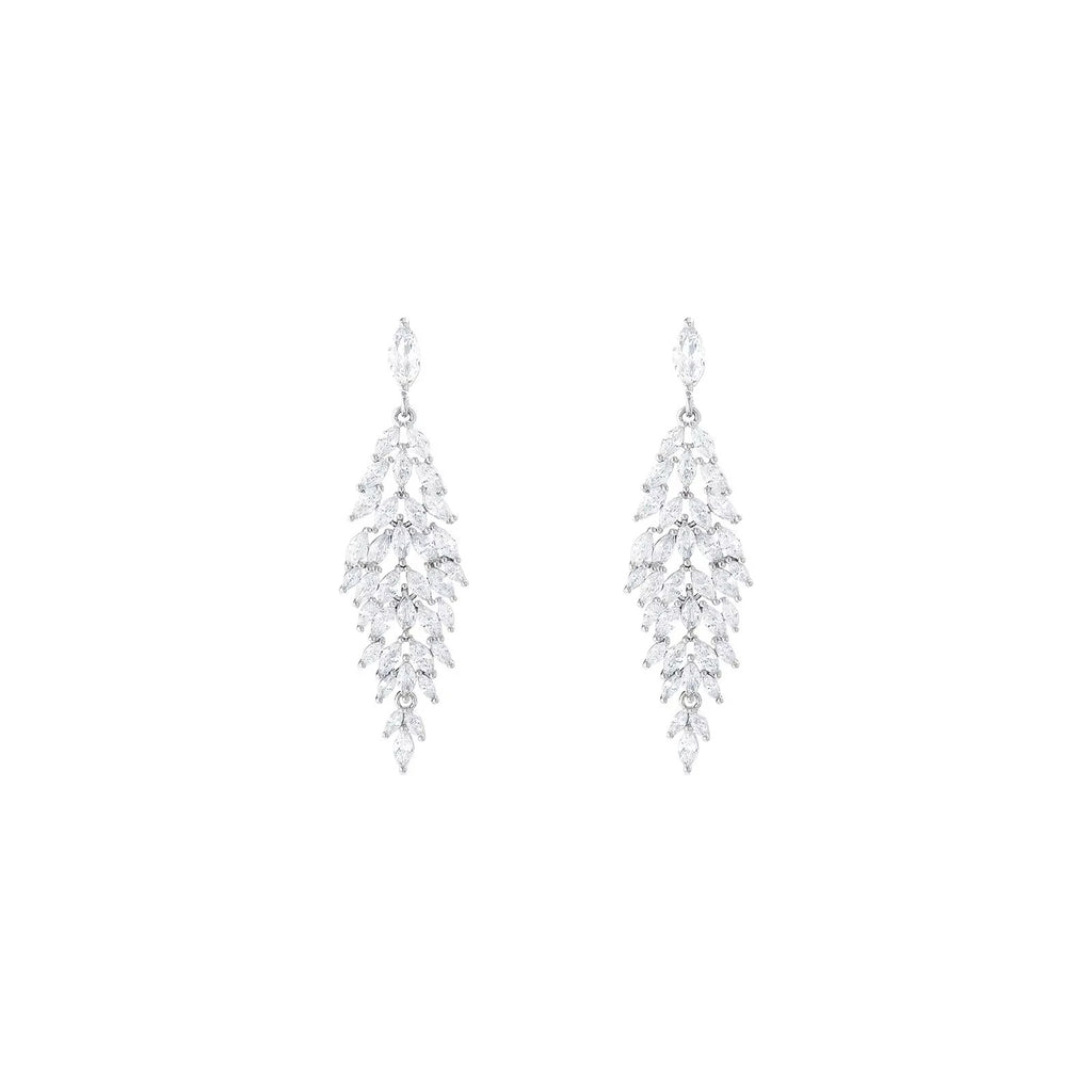 Orecchini Luxury in Argento 925 con Zirconia – Eleganza Scultorea da Sera
