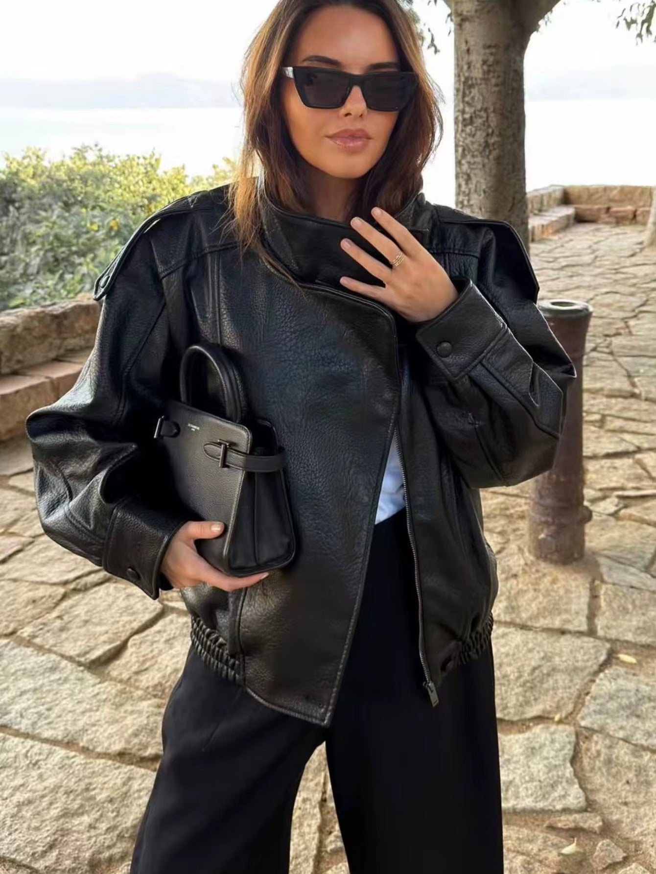 Giacca Biker in Ecopelle " Spring Essential"