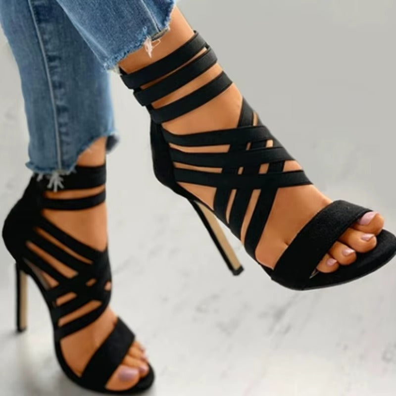 Sandali Cross Heel – Eleganza Sensuale con Comfort