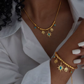 Set Gioielli Elegance Gold™ – Collana & Bracciale con Charms