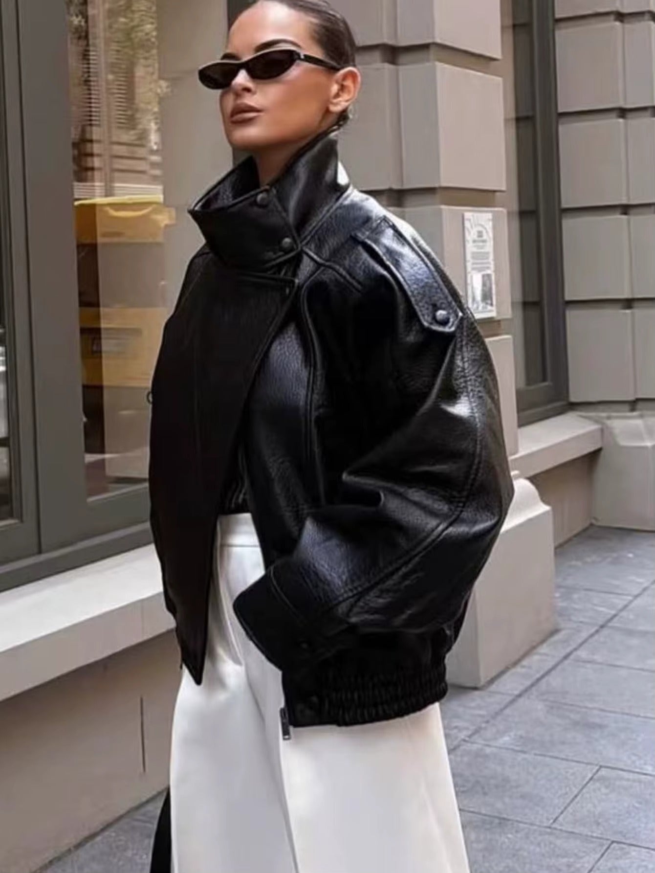 Giacca Biker in Ecopelle " Spring Essential"