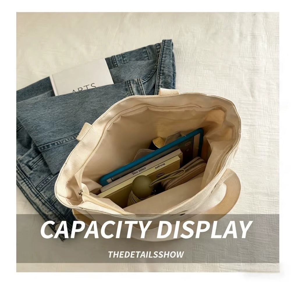 Borsa Tote in Tela Donna – Capiente, Minimal e Perfetta Ogni Giorno
