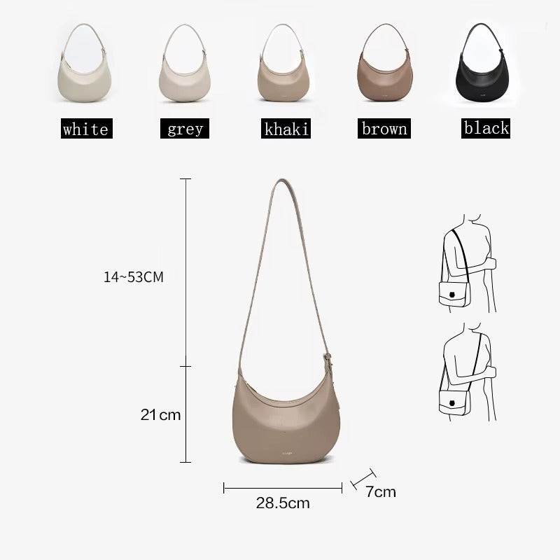Borsa a Mezzaluna Donna FOXER – Minimal Elegance 2026