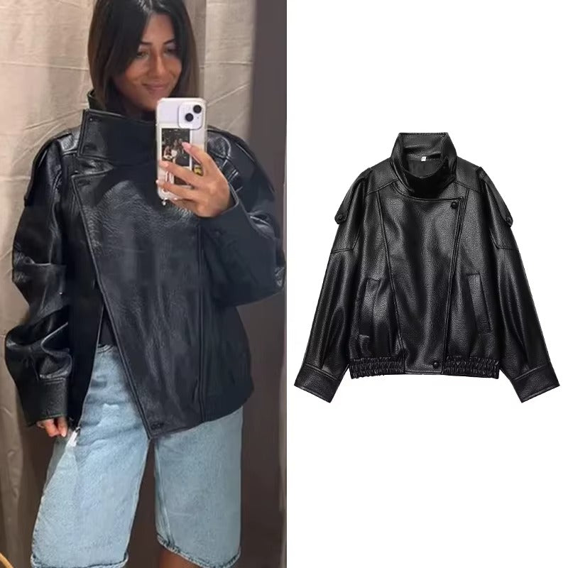 Giacca Biker in Ecopelle " Spring Essential"
