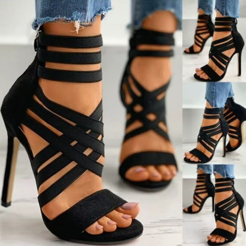 Sandali Cross Heel – Eleganza Sensuale con Comfort