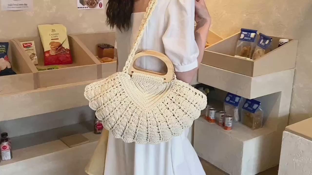 Borsa Crochet Retrò Donna – Eleganza Boho per l’Estate 2026