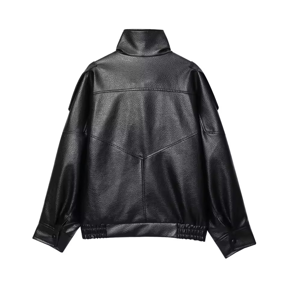 Giacca Biker in Ecopelle " Spring Essential"