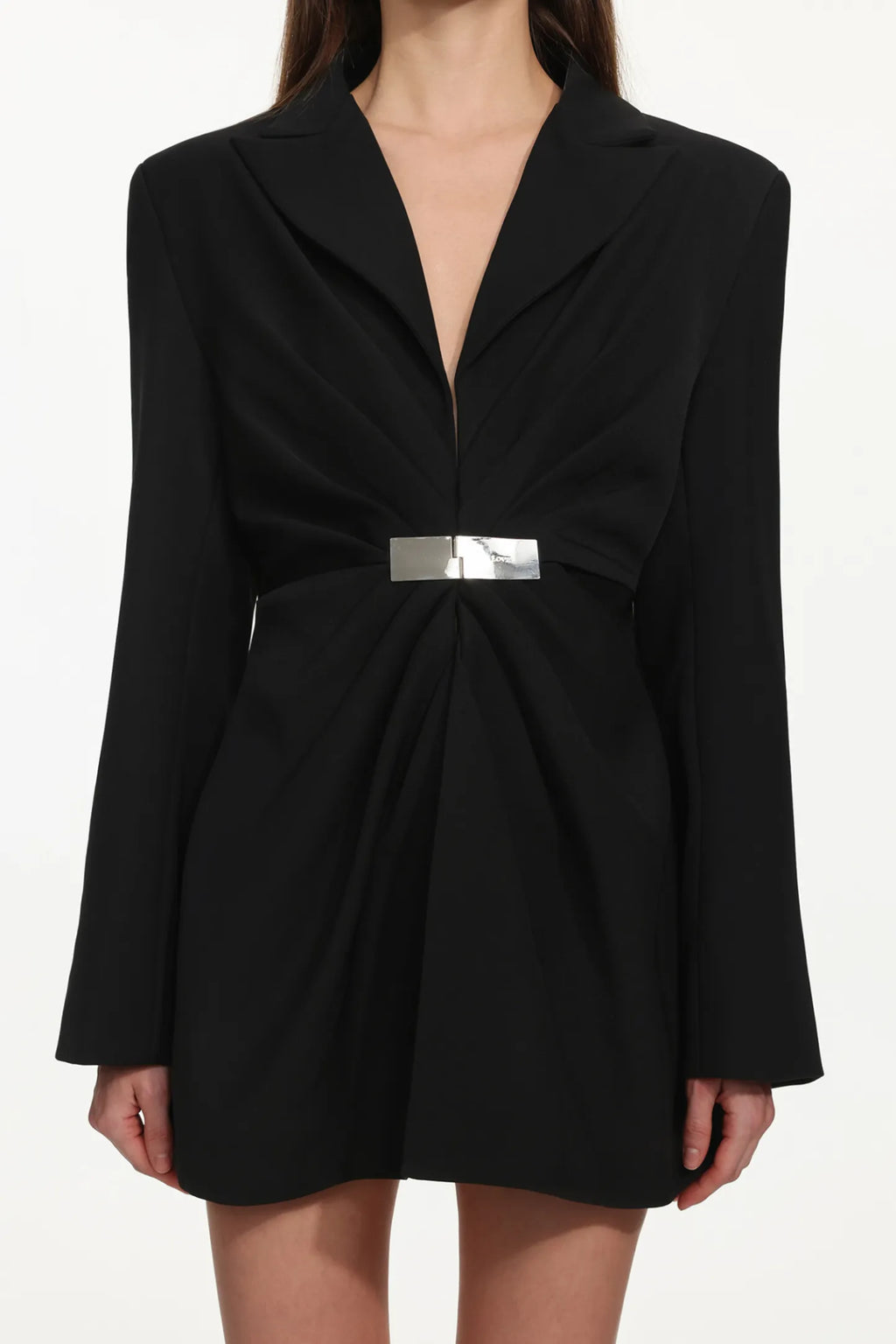 Abito Blazer Elegante con Cintura Metallica – Mini Dress Sartoriale